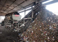 Úrgangs trommuskjár